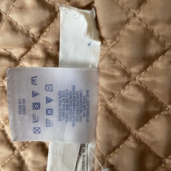 Land's End 3/4 Length Waxed Nylon Shell, Quilten Inner. Size XL EUC - Picture 8 of 16